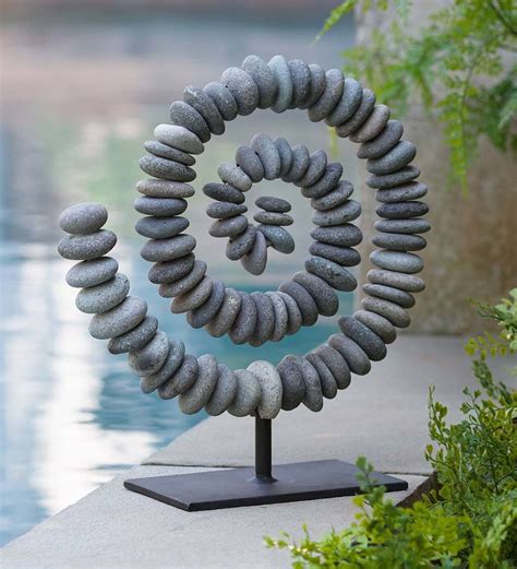 This Stone Spiral sculpture makes a wonderful statement piece for the ...