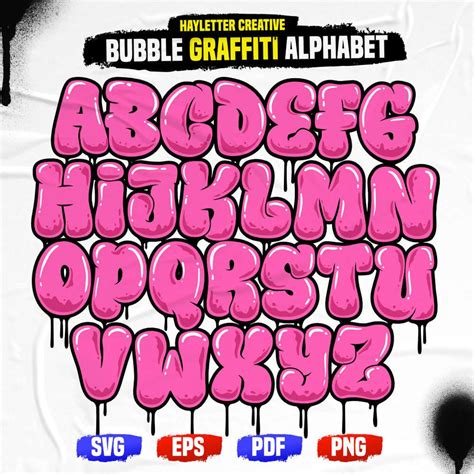 Graffiti Alphabet Pink Color, Graffiti Letters, Dripping Graffiti ...