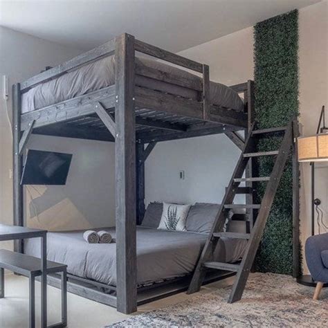 King / Queen Loft Bed Project Kit w/ Ladder | Loft bed plans, Build a ...