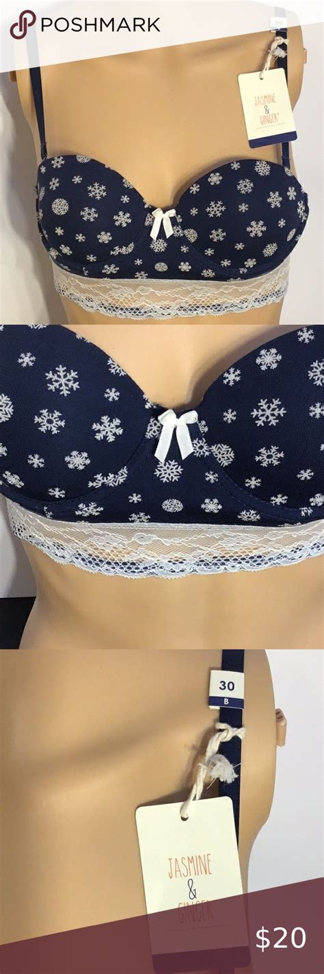 Jasmine & Ginger 30B Push-up Longline Bra - Navy - NWT | Longline bra ...