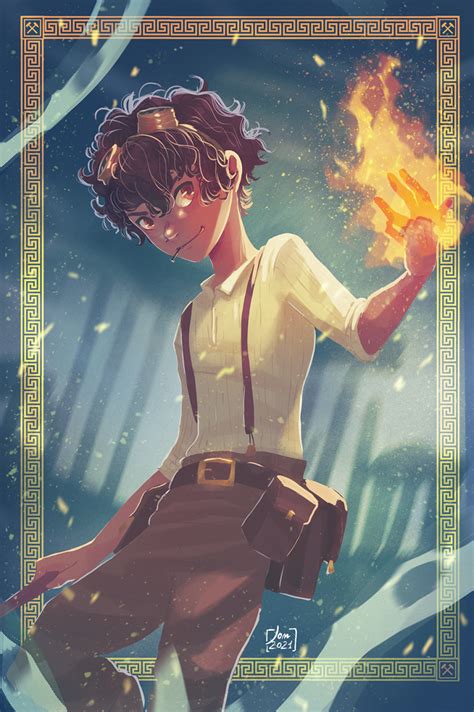 Leo Valdez ( Percy Jackson books series fanart) | Domestika