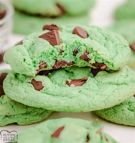 MINT CHOCOLATE CHIP COOKIES - Butter with a Side of Bread