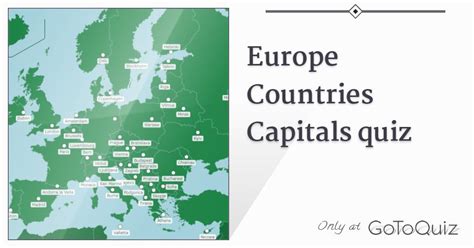 Europe Countries Capitals quiz