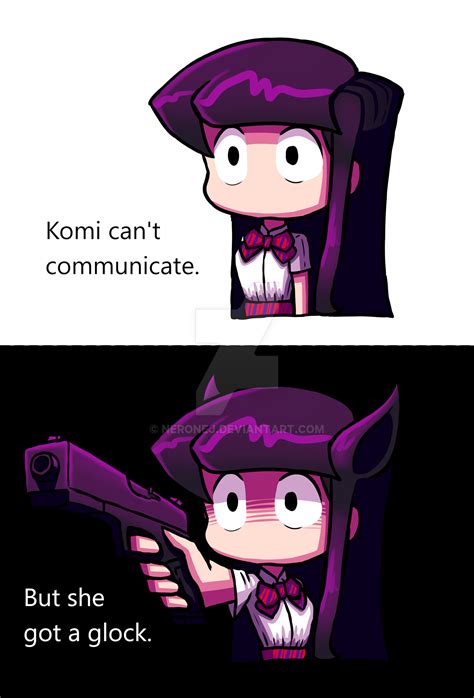 Komi can shoot by Neronej on DeviantArt