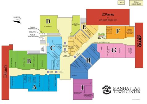 Manhattan Town Center shopping plan Shopping Center, Shopping Mall ...