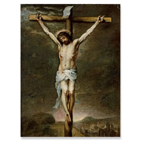 Jesus Christ on Cross, Crucifix Picture by Murillo, Church Art Decor - Etsy