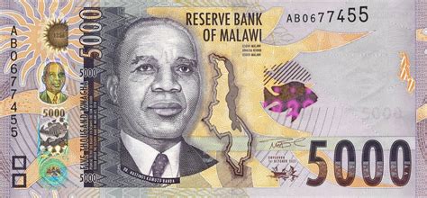 Malawi 5,000-kwacha note (B165) wins “Best Applied Security Product ...