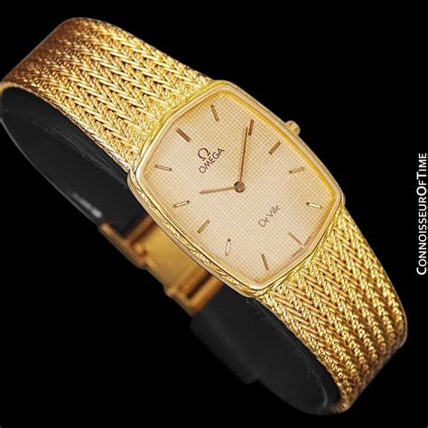 安全Shopping Omega DeVille Solid 18K Gold Watch - with Original Box and ...