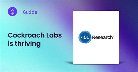 451 Research | Distributed SQL Database Provider Cockroach Labs is Thriving