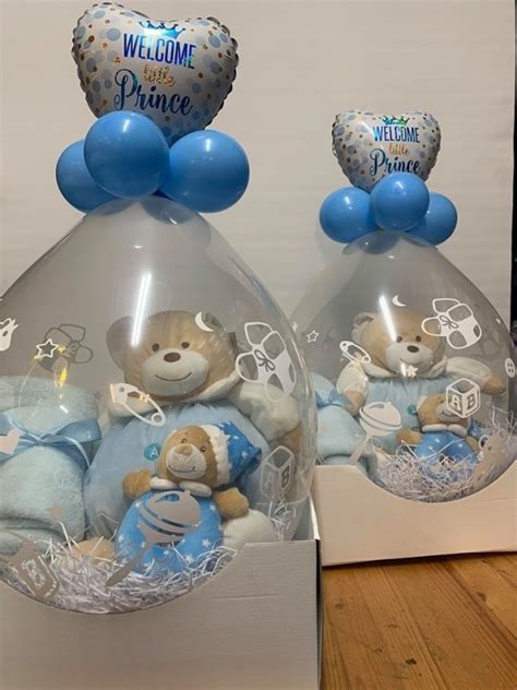 Newborn Baby Boy Gift Balloon - Bubble Moo Balloons