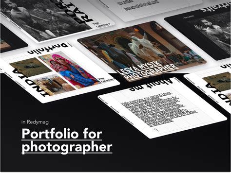 Portfolio for photographer by Olga Mzhvyachni on Dribbble