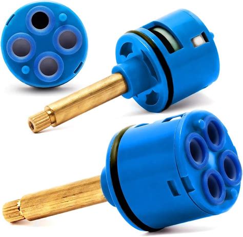 Shower Faucet Cartridge Replacement Ceramic Valve 4 Way Brass Diverter ...