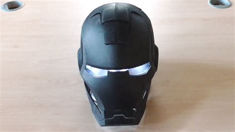 Black Iron Man Helmet - YouTube