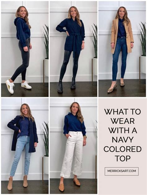 What to Wear With a Navy Top - Merrick's Art