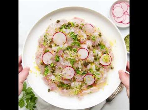 Simply the Best Summer Fish Crudo (Raw Fish) Recipe - YouTube