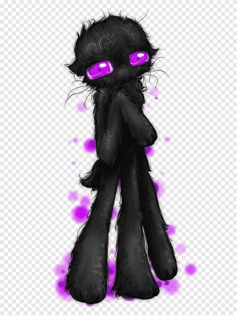 Minecraft Enderman Furry fandom Art Drawing, enderman, purple, mammal ...