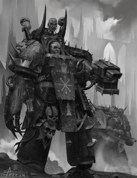 Chaos Terminator - Art by Ferrum Ferrum - 40K Gallery