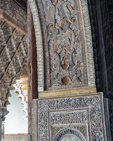 Real Alcázar of Sevilla, Arch Detail Stock Photo | Adobe Stock