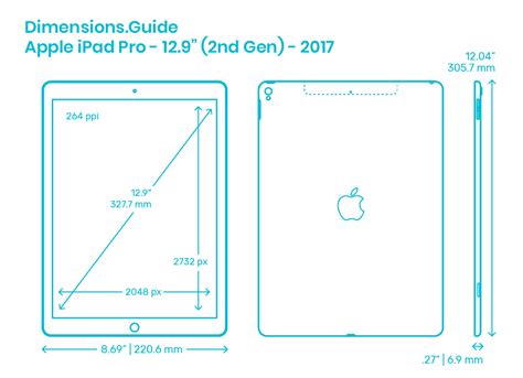 Apple iPad Air (4th Gen) - 2020 Dimensions & Drawings | Dimensions.com