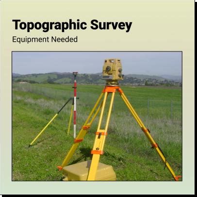 Equipment Required to Complete a Topographic Survey – Equator