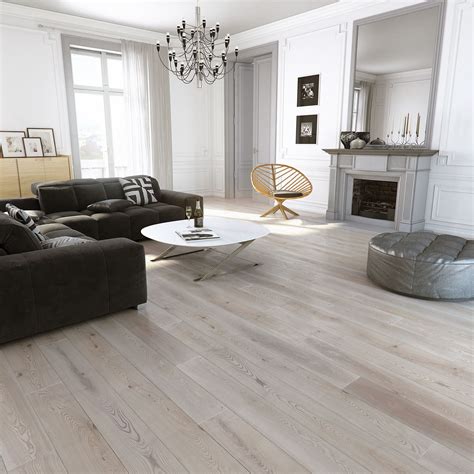 Ash platinium natural wood floor in spacious living room | Wohnzimmer ...