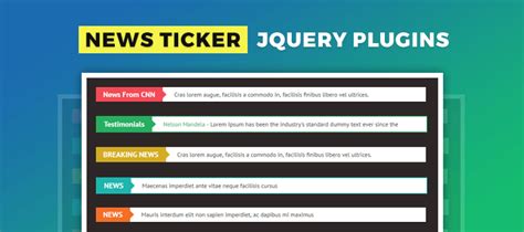 5+ News Ticker jQuery Plugins 2022 | FormGet