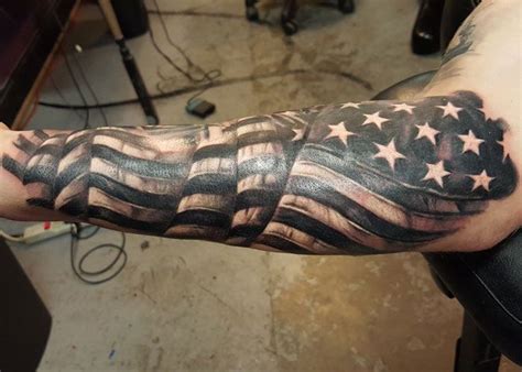 120 American Flag Tattoos For Men (2021) US Patriotic Designs ...