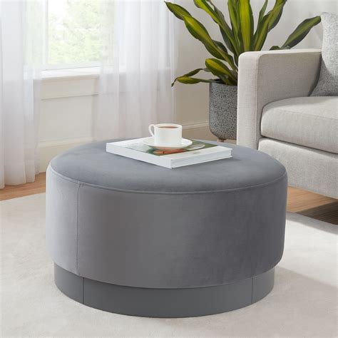 Better Homes & Gardens Addison Large Round Ottoman, Multiple Colors ...