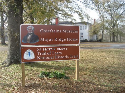 Trail of Tears National Historic Trail - Chieftains Museum Major Ridge ...