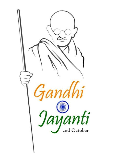 Gandhi Jayanti drawing : how to draw mahatma gandhi Jayanti Drawing For ...