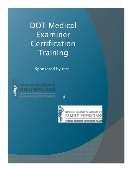 11 dot medical examiner training - Free to Edit, Download & Print | CocoDoc