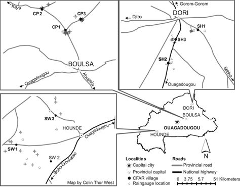 Map of CFAR research sites | Download Scientific Diagram