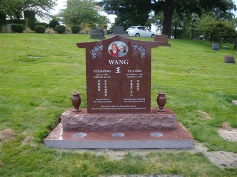 Chinese Headstones | Monuments & Memorials | Pacific Coast Memorials