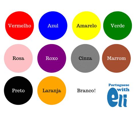 Colors in Portuguese — an Introductory Guide - Portuguese with Eli