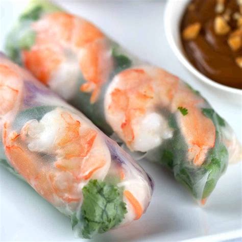 Vietnamese Shrimp Spring Rolls: Directions, calories, nutrition & more ...