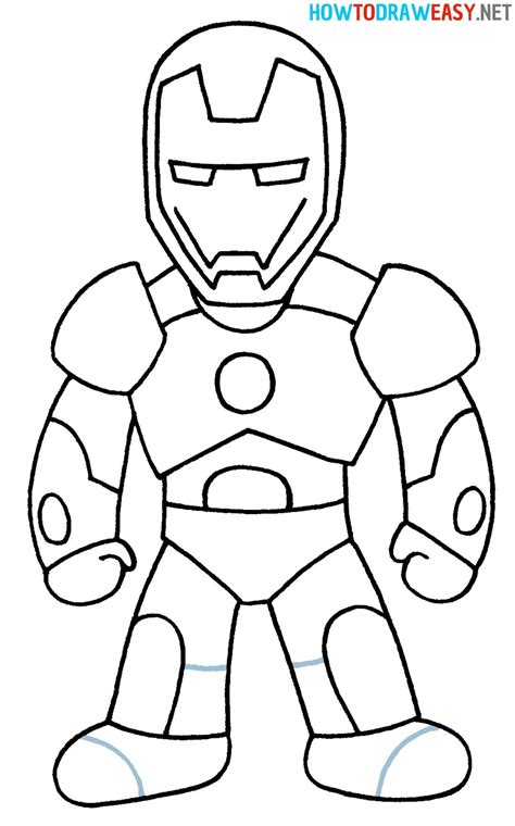 Iron Man Outline Color