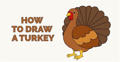 How to Draw a Turkey - Really Easy Drawing Tutorial | Easy drawings ...