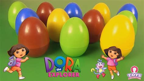 Dora The Explorer Surprise Toys Eggs - YouTube