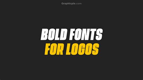 Best Bold Fonts For Logos - Graphic Pie