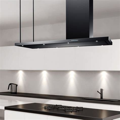 120cm Arezzo - Black | Island cooker hoods, Cooker hoods, Steel cooker