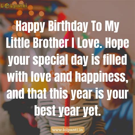 Happy Birthday Brother Wishes | Birthday Messages - LOLPanti