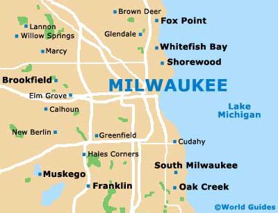 Milwaukee Maps and Orientation: Milwaukee, Wisconsin - WI, USA