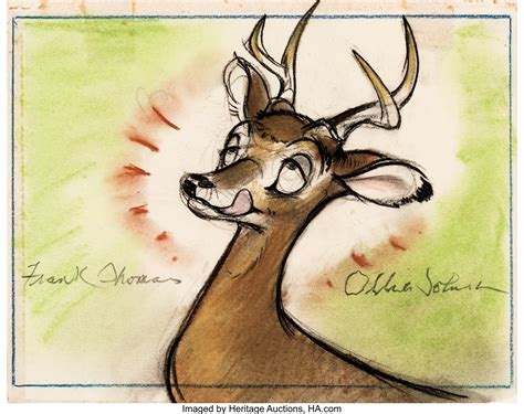 Bambi Storyboard/Concept Drawing Original Art Signed by Ollie | Lot ...