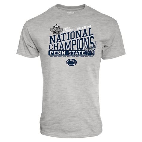 Penn State 10 Time Wrestling National Champions T-Shirt | Lion's Pride