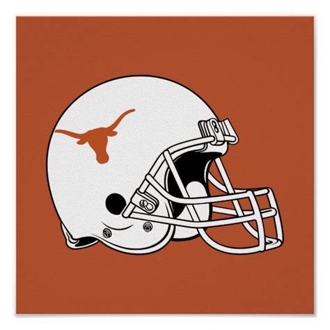 Texas Longhorns Football Helmet Poster #the #university #of #texas # ...