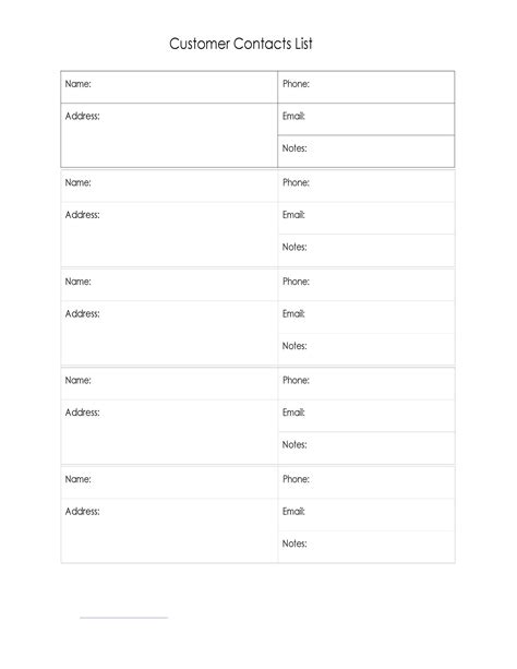 40 Phone & Email Contact List Templates [Word, Excel] ᐅ TemplateLab