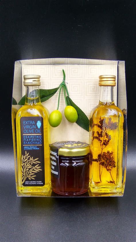 Olive Oil Set greek treasures - Greek Art Souvenirs Vamvoukakis