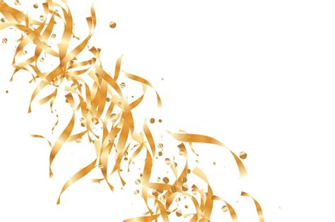 Premium Vector | Gold Confetti Background.