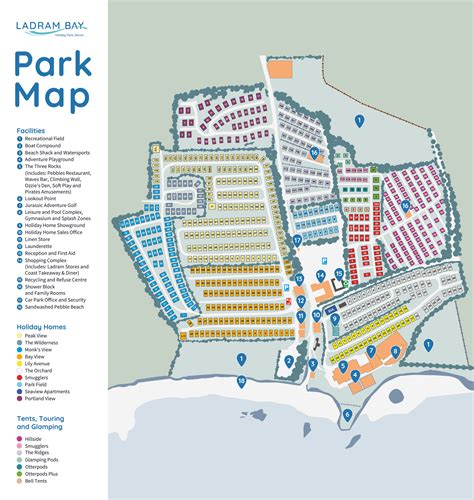 Park Map | Ladram Bay & Ladram Bay