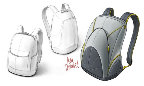 Backpack Sketch at PaintingValley.com | Explore collection of Backpack ...